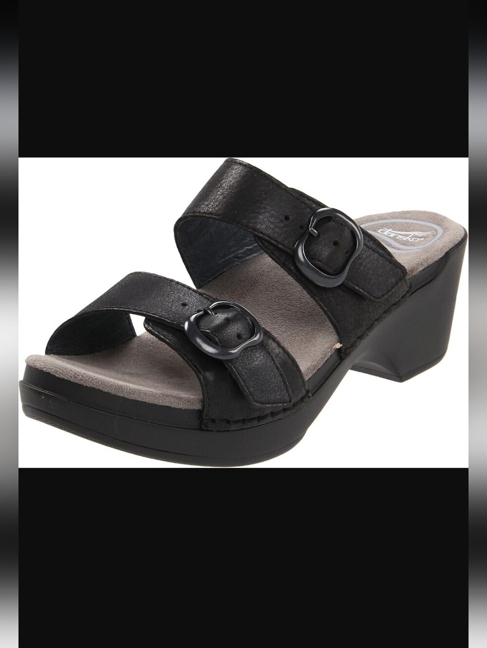 Dansko Sophie Slip-On Leather Platform Sandal, Size EU 40/US 9.5-10